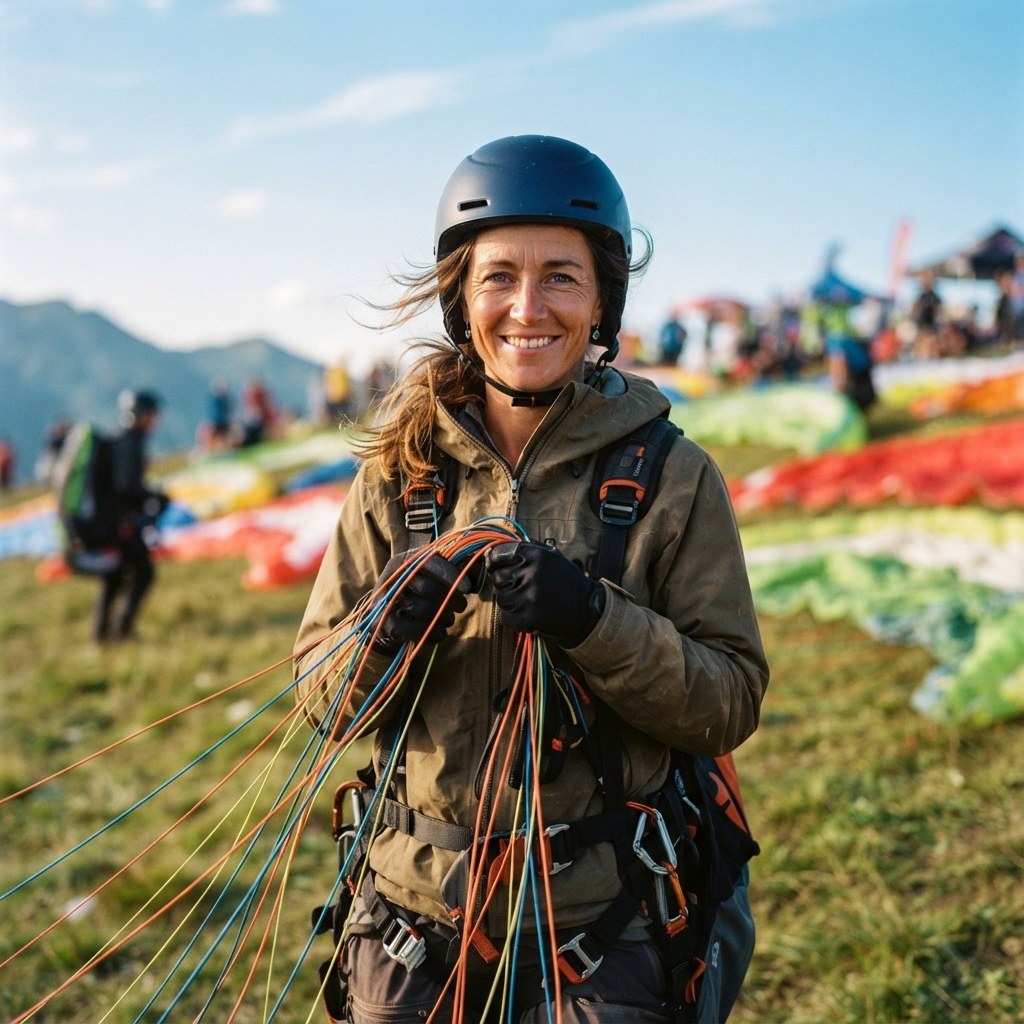 Acro pilot Deniz Aral